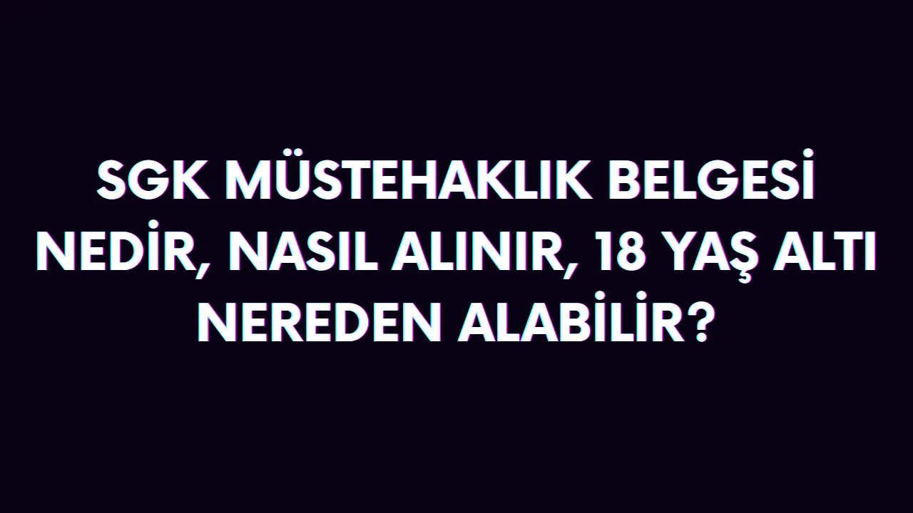 müstahak belgesi nedir