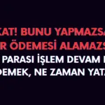 PTT rapor parası işlem devam ediyor ne demek