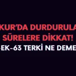 63 terk kodu ne demek