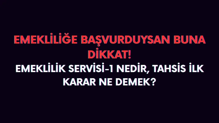 1.emeklilik servisi 4a tahsis ne demek