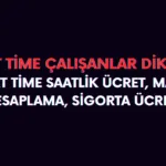 Part time ücret hesaplama