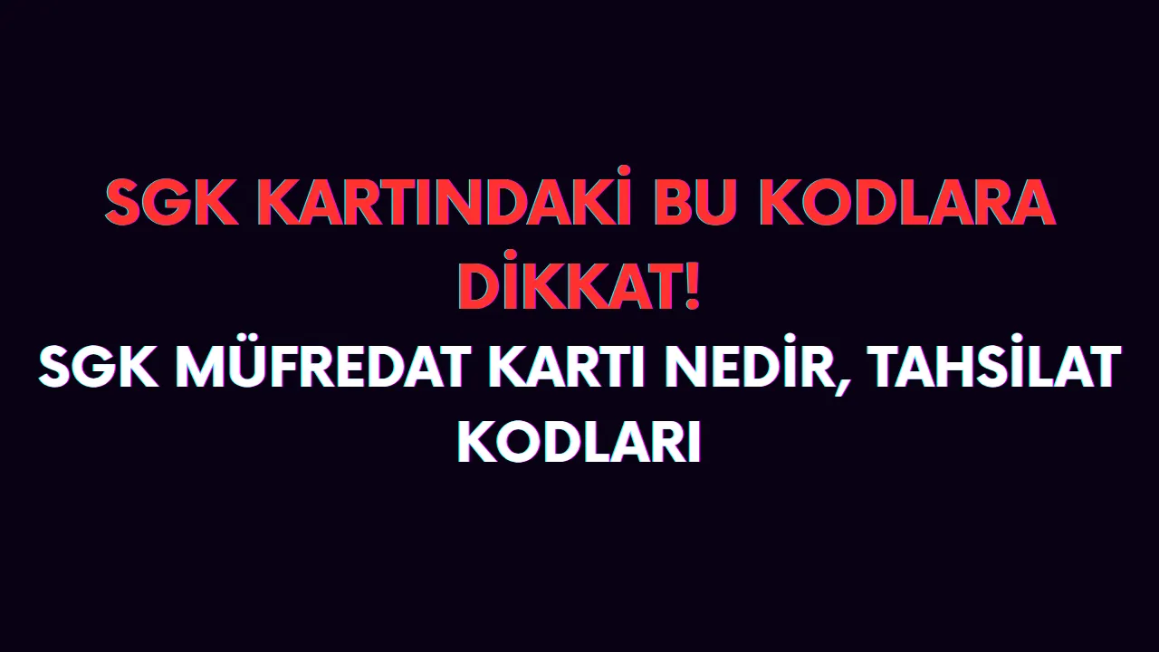Müfredat kartı SGK