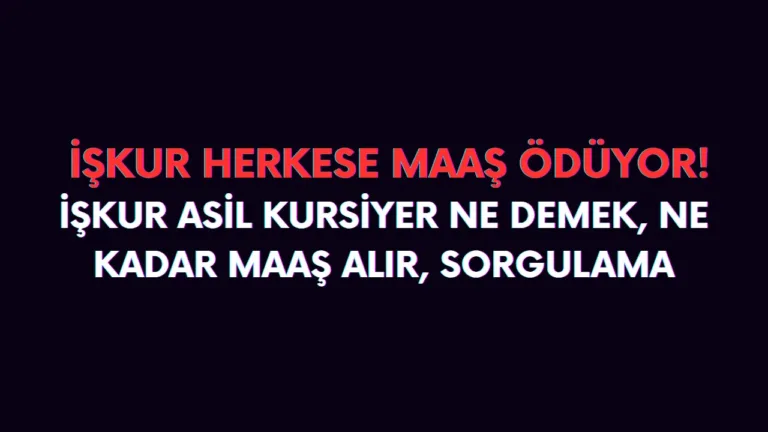 İşkurda asil ne demek