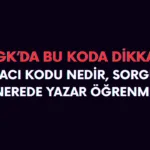 SGK no - aracı kod nedir