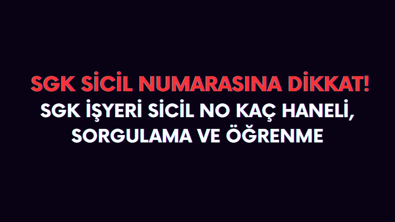 SGK no nedir