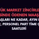 A101 part time maaş ve full time ücretler